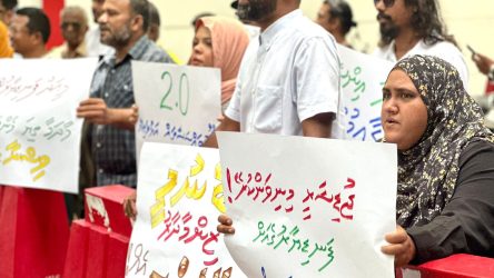 JSC MDP demo އެމްޑީޕީން އިންތިޒާމް ކުރި މުޒާހަރާއެއް: ފޮޓޯ މީސްމީޑިއާ