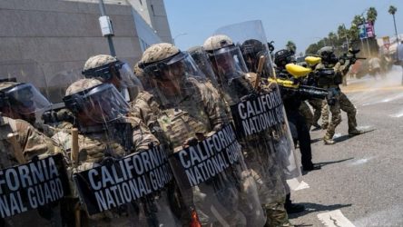 USA National guard LA Riot